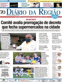 Capa do jornal Diário da Região 28/07/2020