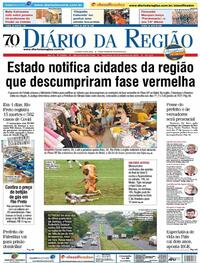 Capa do jornal Diário da Região 29/12/2020