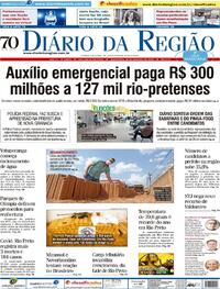Capa do jornal Diário da Região 30/09/2020