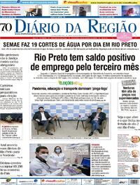 Capa do jornal Diário da Região 30/10/2020