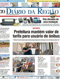 Capa do jornal Diário da Região 30/12/2020