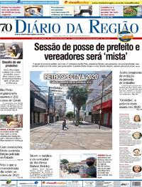 Capa do jornal Diário da Região 31/12/2020