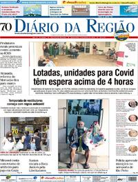 Capa do jornal Diário da Região 06/01/2021