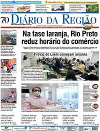 Capa do jornal Diário da Região 16/01/2021