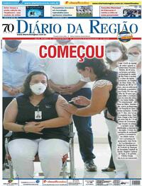 Capa do jornal Diário da Região 20/01/2021