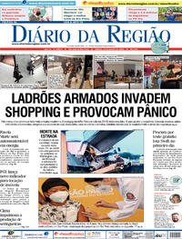 Capa do jornal Diário da Região 15/01/2022