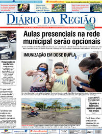 Capa do jornal Diário da Região 25/01/2022