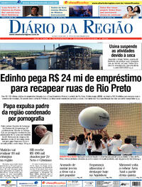 Capa do jornal Diário da Região 26/05/2022