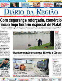 Capa do jornal Diário da Região 05/12/2023