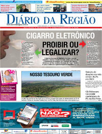 Capa do jornal Diário da Região 10/12/2023