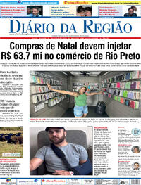 Capa do jornal Diário da Região 12/12/2023