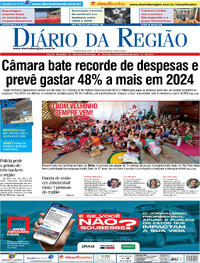 Capa do jornal Diário da Região 24/12/2023