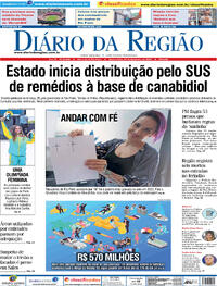 Capa do jornal Diário da Região 27/12/2023