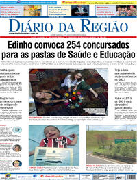Capa do jornal Diário da Região 28/12/2023