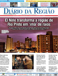 Capa do jornal Diário da Região 30/11/2023