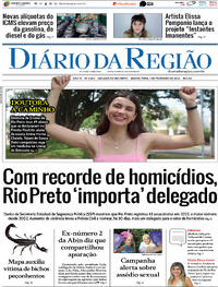 Capa do jornal Diário da Região 01/02/2024