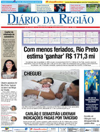 Capa do jornal Diário da Região 02/01/2024