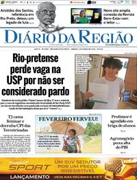 Capa do jornal Diário da Região 02/03/2024