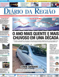 Capa do jornal Diário da Região 03/01/2024