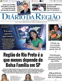 Capa do jornal Diário da Região 03/03/2024