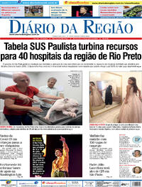 Capa do jornal Diário da Região 04/01/2024