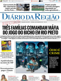 Capa do jornal Diário da Região 04/02/2024