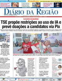 Capa do jornal Diário da Região 06/01/2024