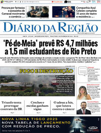 Capa do jornal Diário da Região 06/02/2024