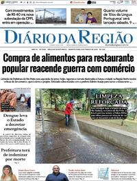 Capa do jornal Diário da Região 06/03/2024