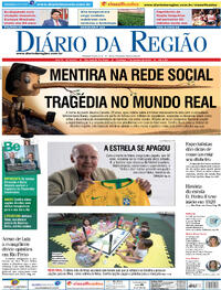 Capa do jornal Diário da Região 07/01/2024