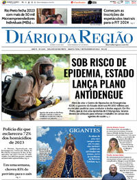 Capa do jornal Diário da Região 07/02/2024