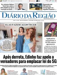 Capa do jornal Diário da Região 07/03/2024
