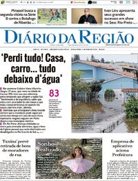Capa do jornal Diário da Região 07/05/2024