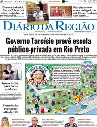 Capa do jornal Diário da Região 09/06/2024
