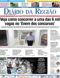 Capa do jornal Diário da Região 11/01/2024