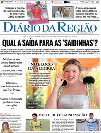 Capa do jornal Diário da Região 11/02/2024