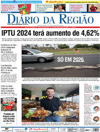 Capa do jornal Diário da Região 13/01/2024