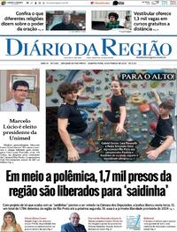 Capa do jornal Diário da Região 13/03/2024