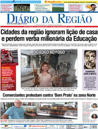 Capa do jornal Diário da Região 14/01/2024