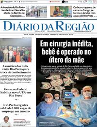 Capa do jornal Diário da Região 16/03/2024