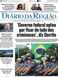 Capa do jornal Diário da Região 16/04/2024