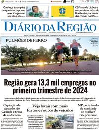 Capa do jornal Diário da Região 16/05/2024