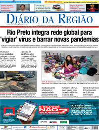 Capa do jornal Diário da Região 17/01/2024
