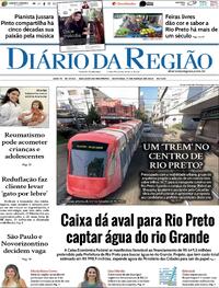 Capa do jornal Diário da Região 17/03/2024