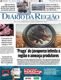 Capa do jornal Diário da Região 18/02/2024