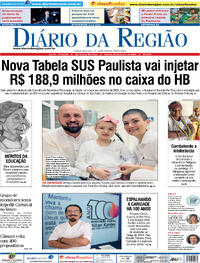 Capa do jornal Diário da Região 20/01/2024