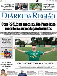 Capa do jornal Diário da Região 21/02/2024