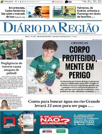 Capa do jornal Diário da Região 21/04/2024
