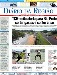 Capa do jornal Diário da Região 23/01/2024