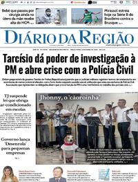 Capa do jornal Diário da Região 23/04/2024